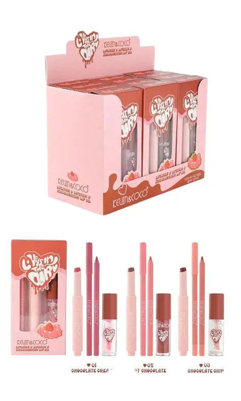 Lipliner & Lipstick & Discoloration Lip oil set